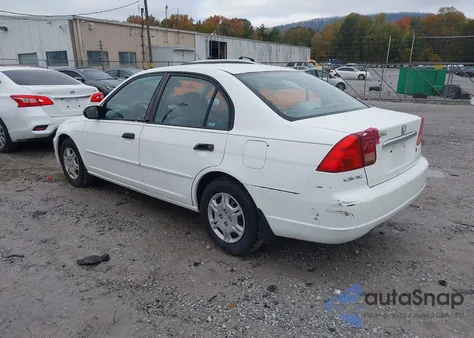 2001 Honda Civic Lx из США, поврежденный, VIN 1HGES16511L016072
